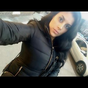 Black Zara Puffer Coat